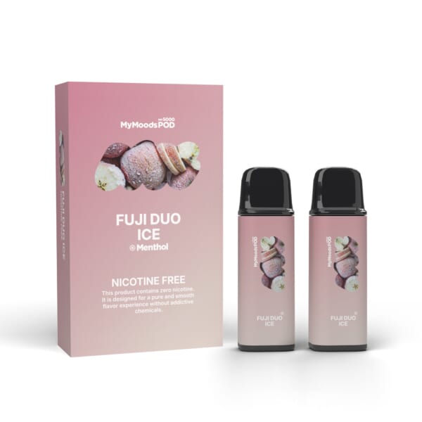 MyMoods POD FUJI DUO ICE（ノンニコチン）箱と POD 2本