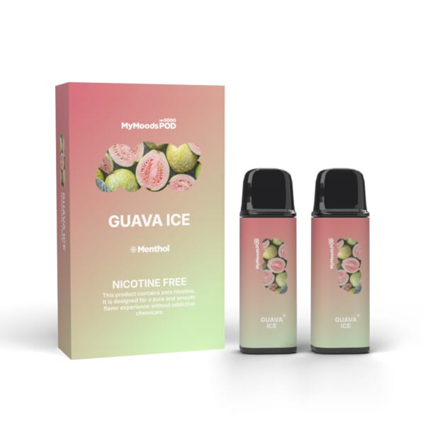 MyMoods POD GUAVA ICE（ノンニコチン）箱と POD 2本