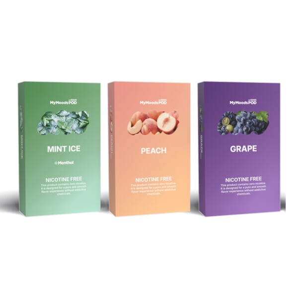 MyMoods POD 3箱（MINT ICE・PEACH・GRAPE／ノンニコチン）