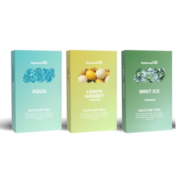 MyMoods POD 3箱（AQUA・LEMON SHERBET・MINT ICE／ノンニコチン）